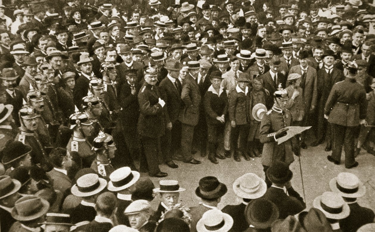 La proclamazione di guerra del Kaiser letta a Berlino, Germania, 4 agosto 1914 da GPA