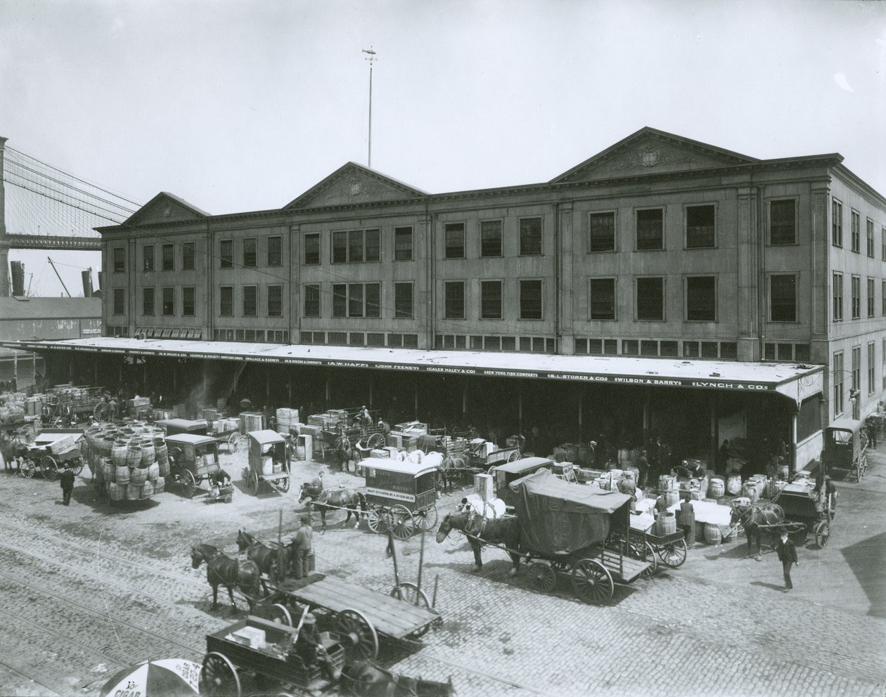 Mercato del pesce di Fulton, New York City da G.P. Hall und Sohn