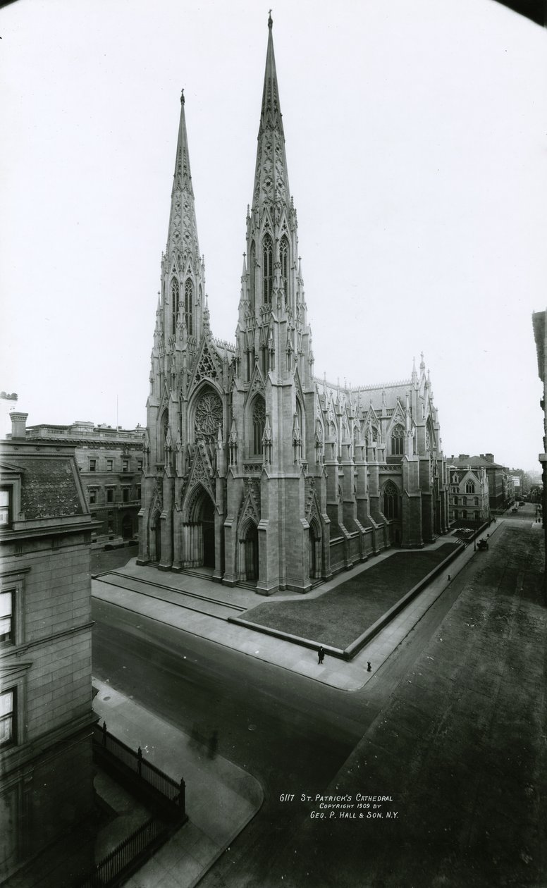 Cattedrale di San Patrizio, Fifth Avenue, 1909 da G.P. Hall und Sohn
