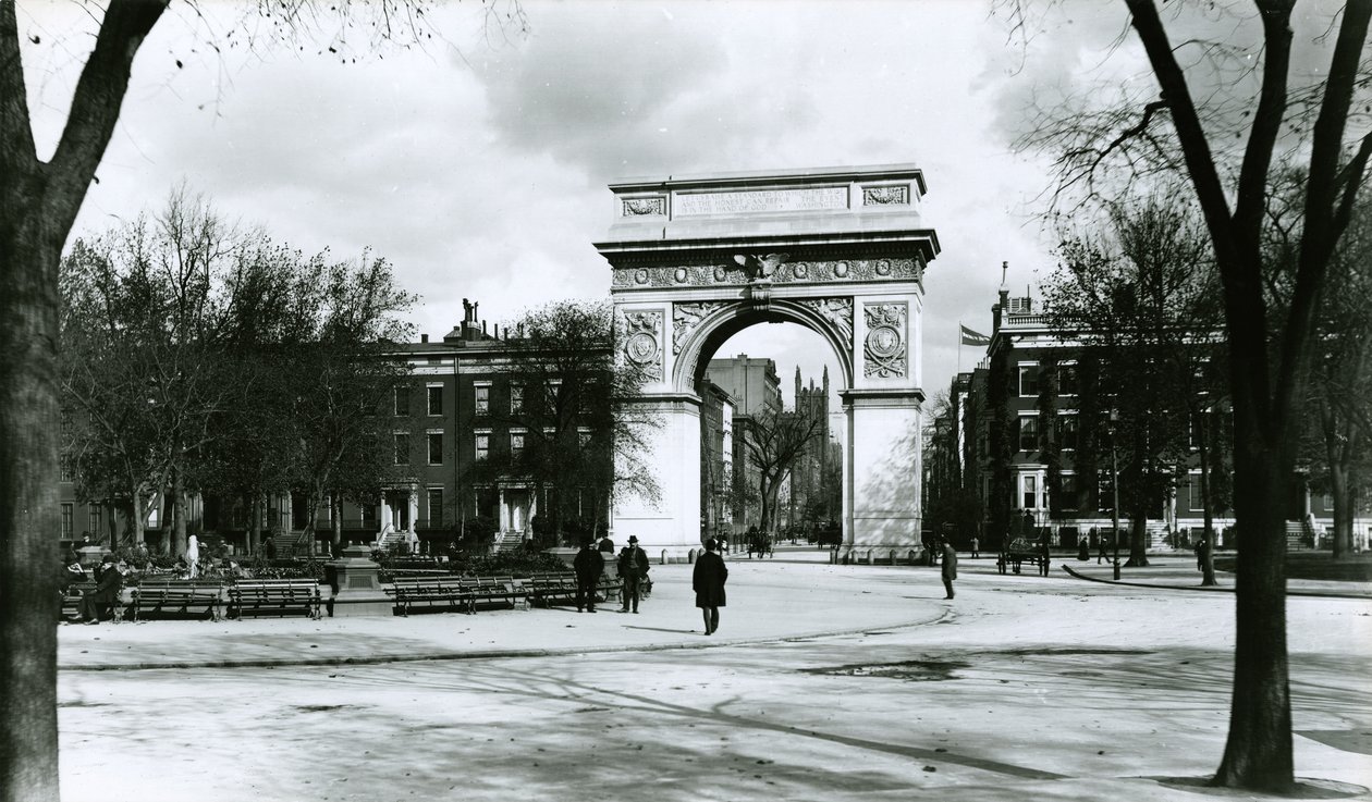 Arco di Washington, Washington Square Park, New York City da G.P. Hall und Sohn