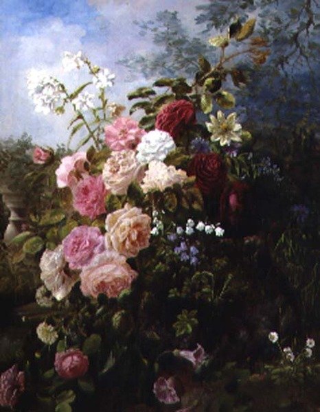 Natura morta con rose da G.R. Barr