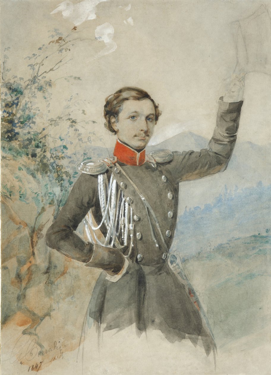 Ritratto di Semyon Dmitrievich Lisanevich 1822-1877, 1847-1849 da G.V. Corradini