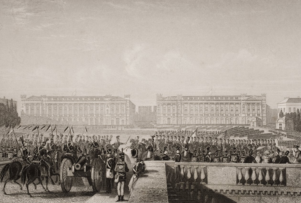 Ingresso degli Alleati a Parigi nel 1815, illustrazione da 