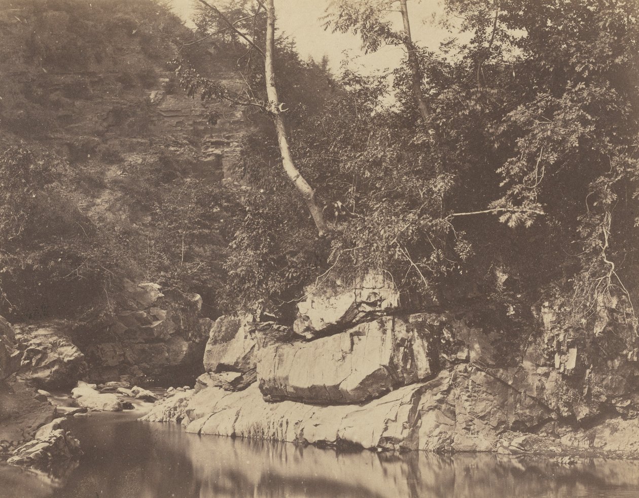 Scena fluviale, c. 1855 da G. B. Gething
