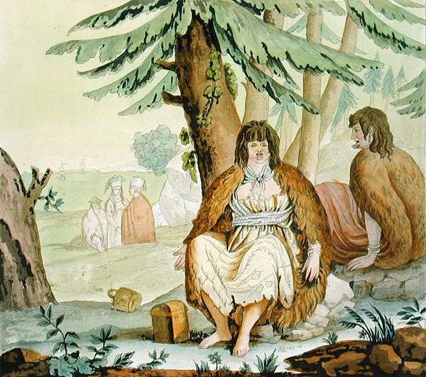 Alcuni commercianti indiani (incisione a colori) da G. Bramati