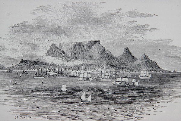 Città del Capo vista da Table Bay, Sudafrica, da 