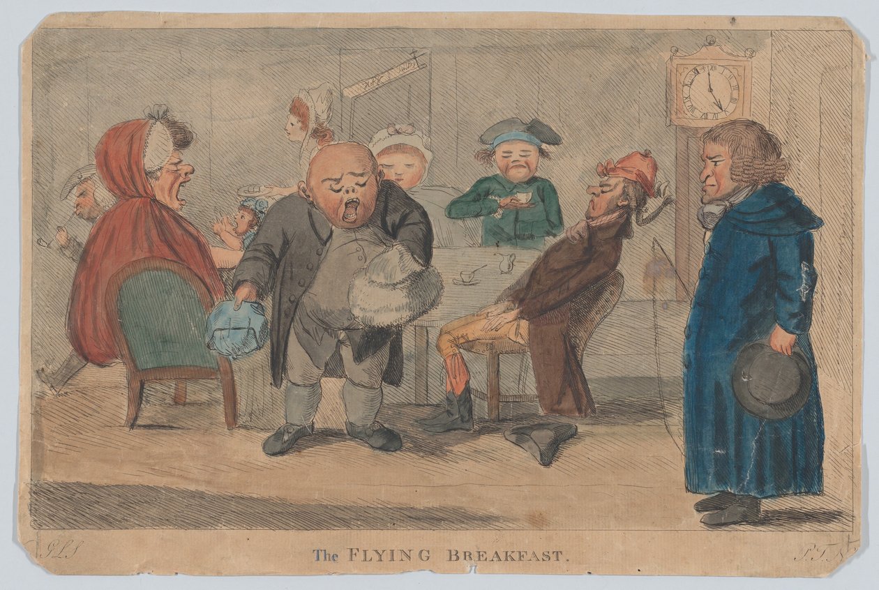 La colazione volante, o contenuto di una carrozza notturna, 9 marzo 1792 da G L S