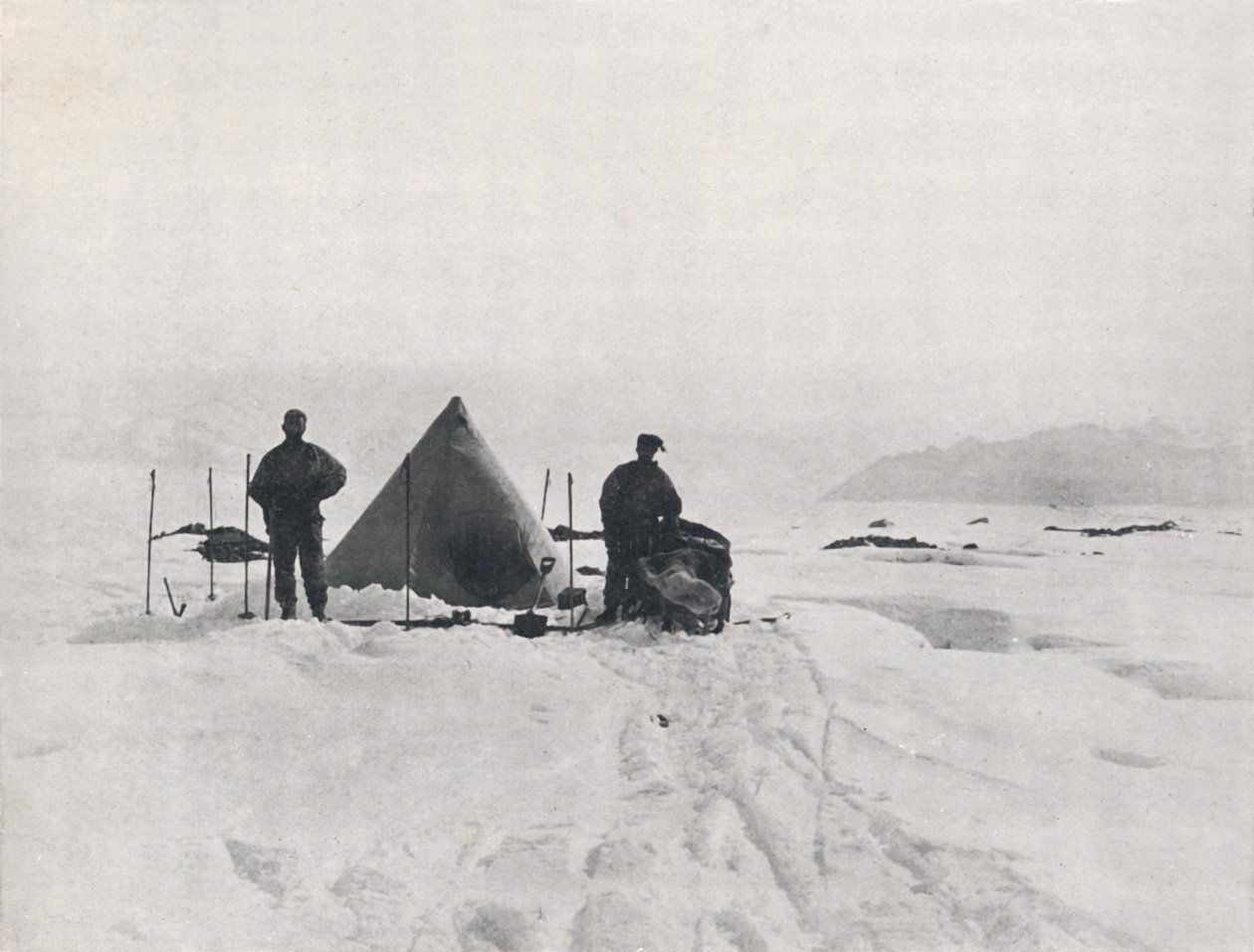 Campo di Levick tra i Crepacci, 1912, 1913 da G. Murray Levick