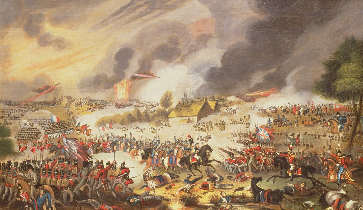 La battaglia di Waterloo, 18 giugno 1815, 1842 da G. Newton