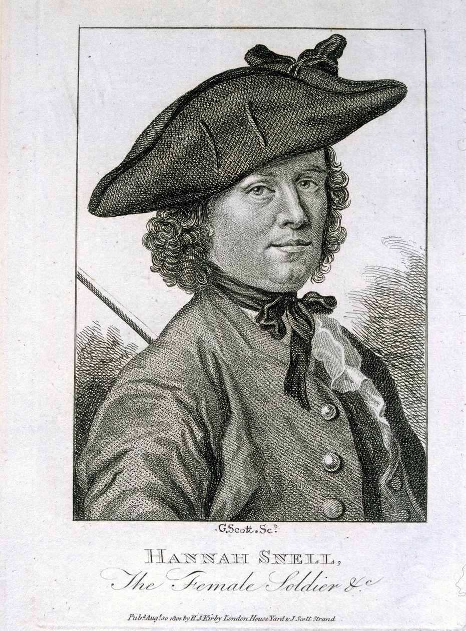 Hannah Snell, la soldatessa, pubblicato da R.S. Kirby, 1804 da G. Scott