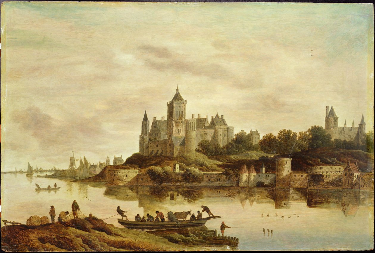 Vista di Het Valckhof, Nimega da G. W. Berckhout
