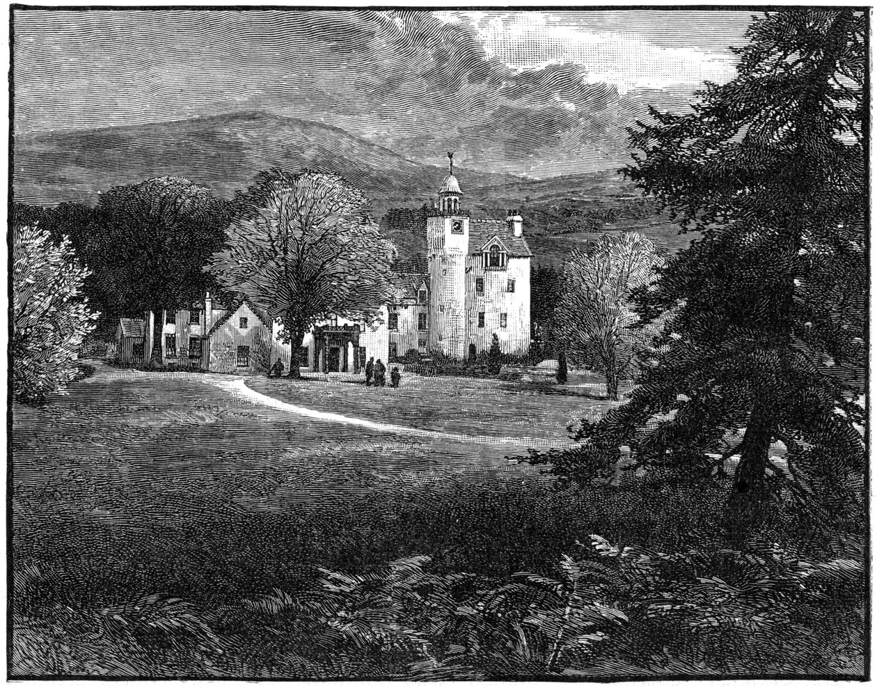 Castello di Abergeldie, Aberdeenshire, Scozia da G. W. Wilson and Company