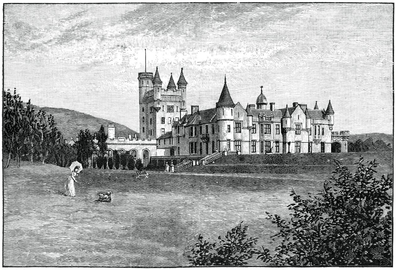 Castello di Balmoral da nord-ovest, Aberdeenshire, Scozia, 1900 da G. W. Wilson and Company