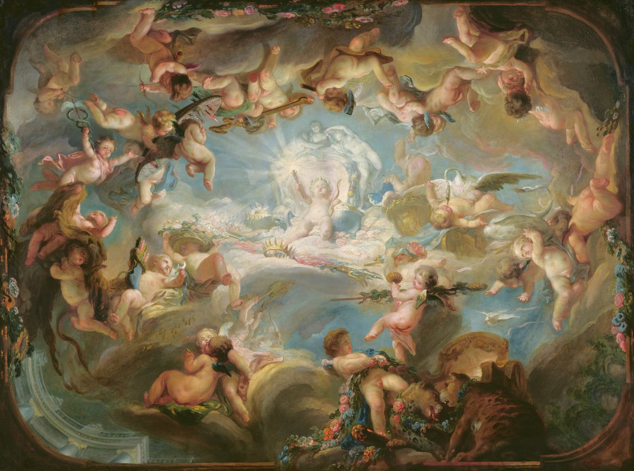 Il Trionfo di Cupido su tutti gli Dei, 1752 da Gabriel de Saint Aubin