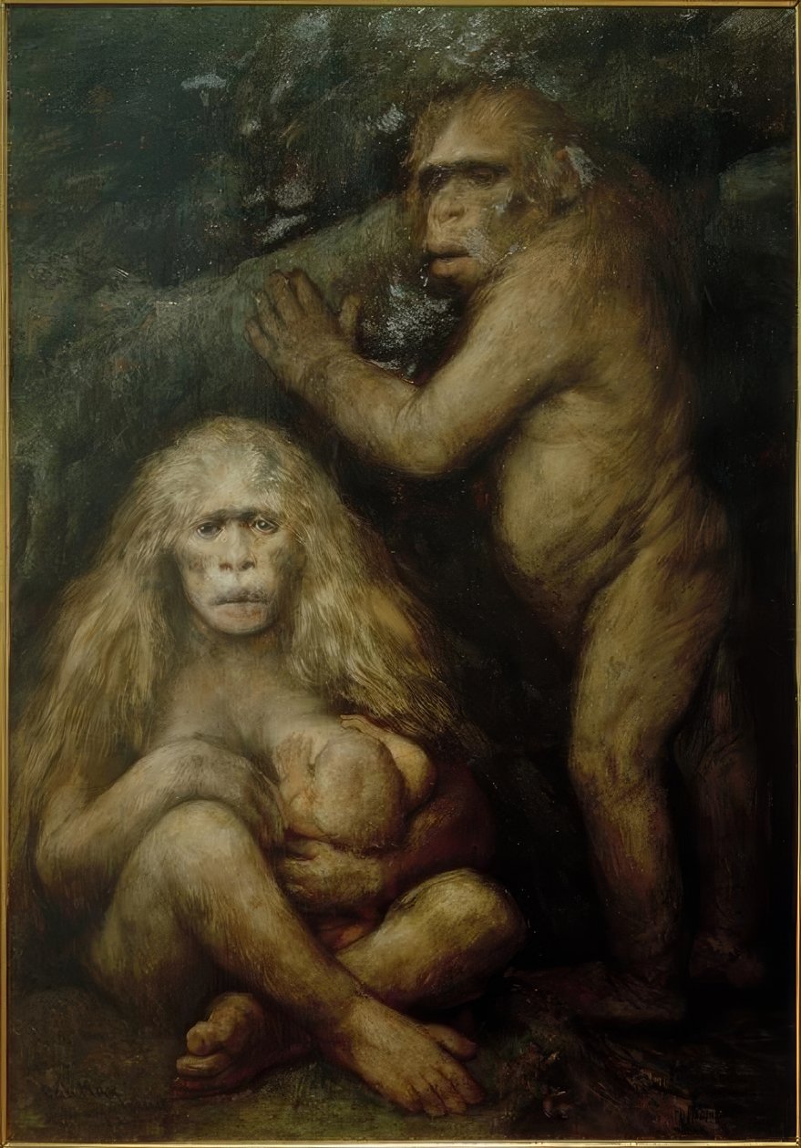 Pithecanthropus alalus da Gabriel Cornelius Ritter von Max