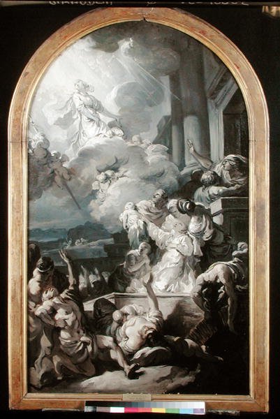 Il miracolo di Santa Genoveffa da Gabriel Francois Doyen