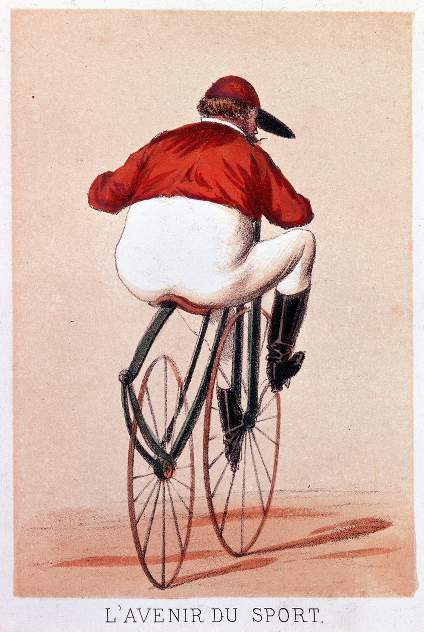 Il futuro dello sport. Litografia di Darlinghe dopo Gosthiaux da Gabriel Gostiaux