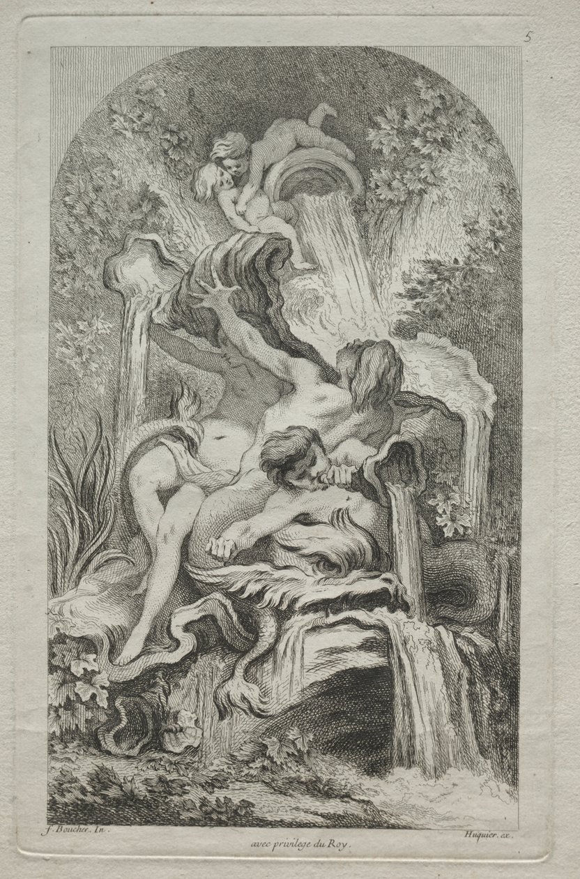 Libro delle Fontane: No. 5 da Gabriel Huquier