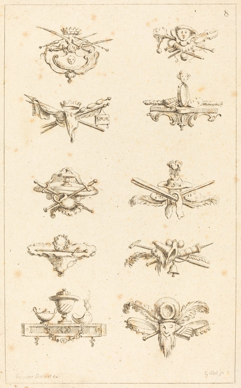 Disegni per Finalini: pl. 8 da Gabriel Huquier after Claude Gillot