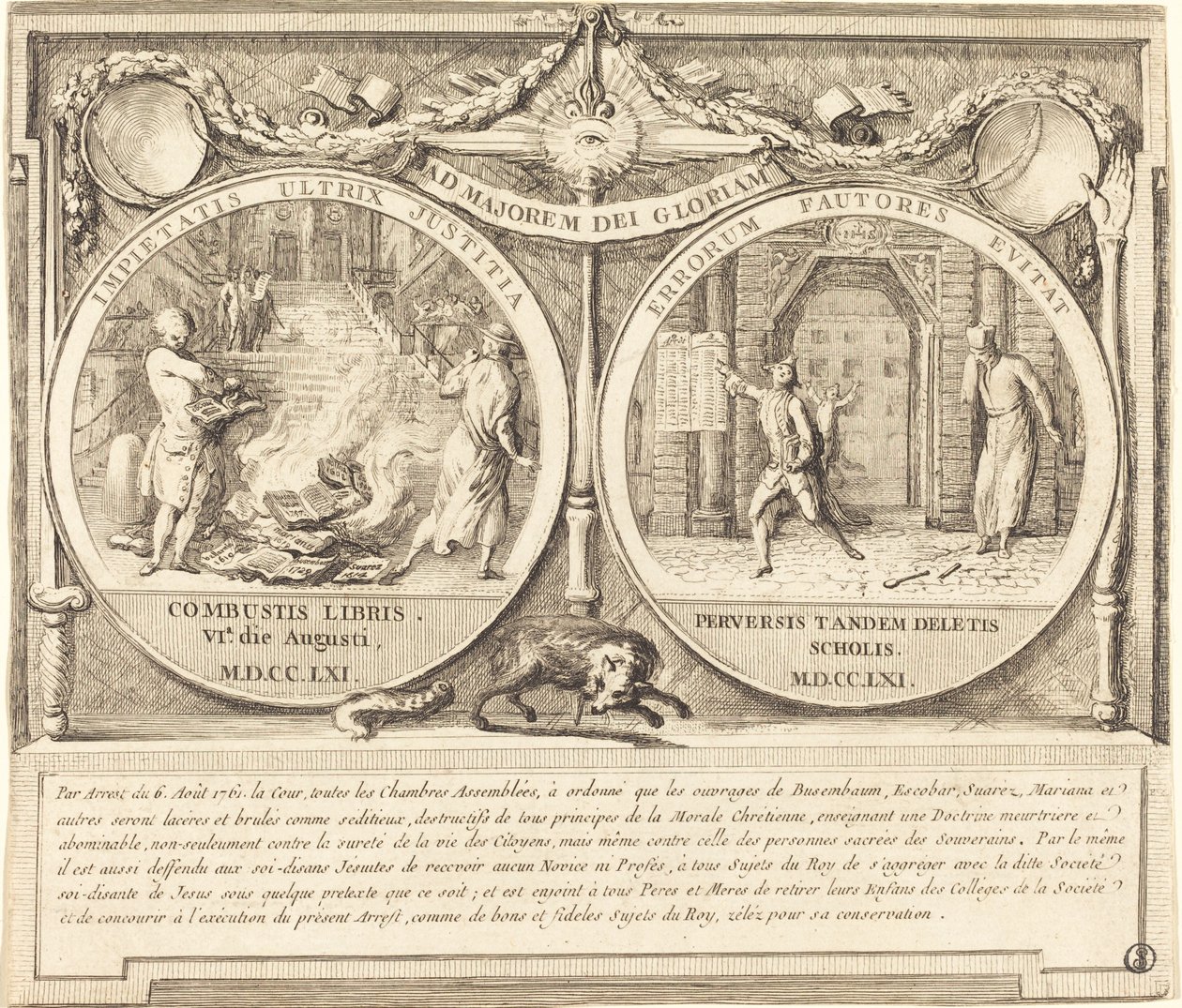 Espulsione dei Gesuiti da Gabriel Jacques de Saint Aubin