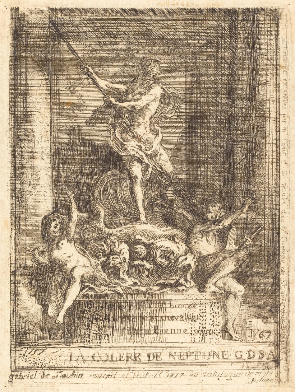La collera di Nettuno da Gabriel Jacques de Saint Aubin