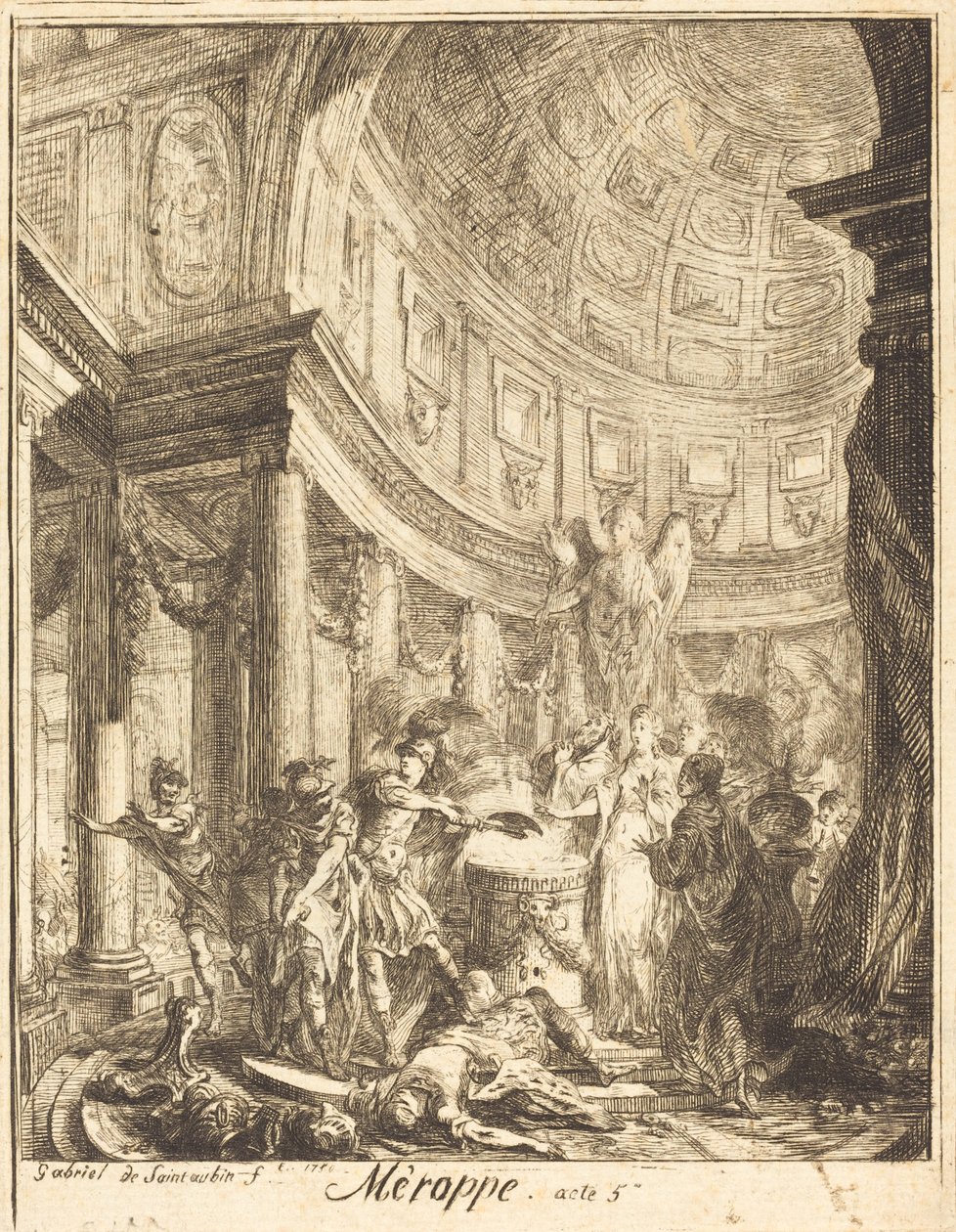 Merope da Gabriel Jacques de Saint Aubin