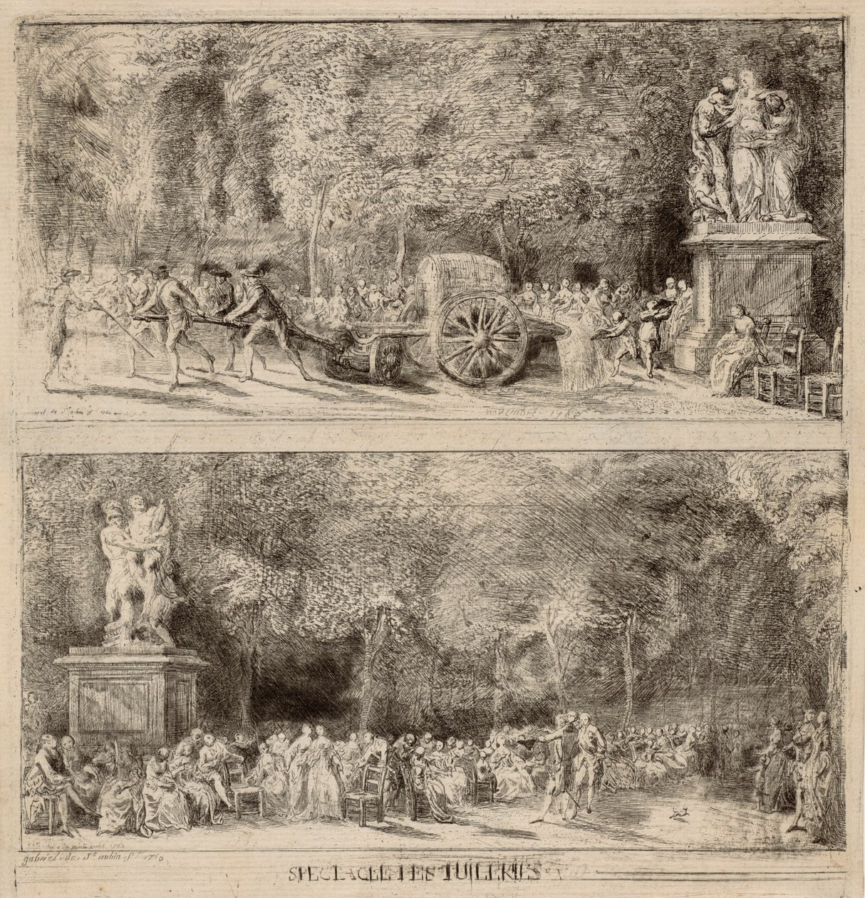 Scene dalle Tuileries: le sedie e il carrello dell