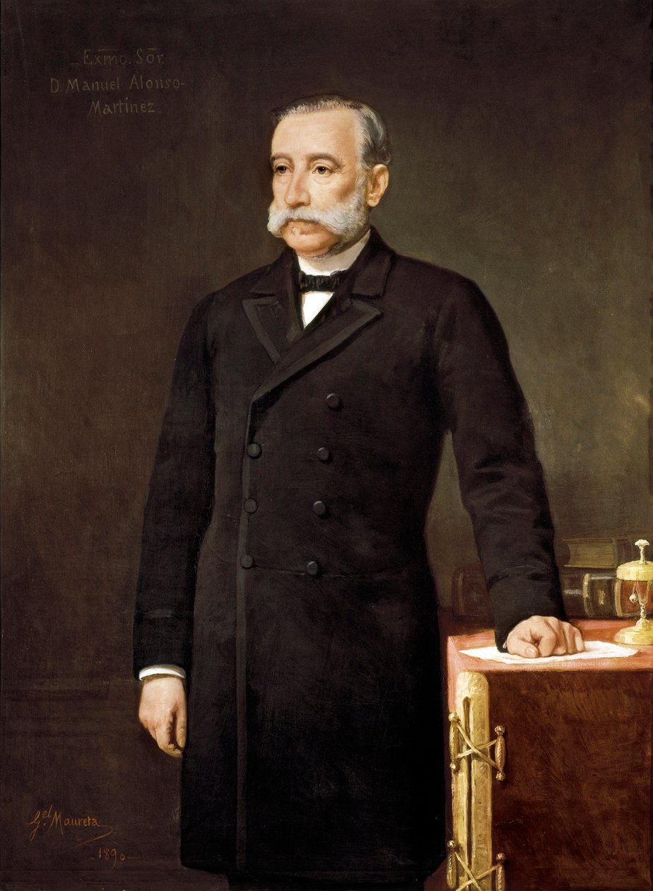 Ritratto di Manuel Alonso Martinez (1827-1891), avvocato e politico spagnolo membro del Partito dell