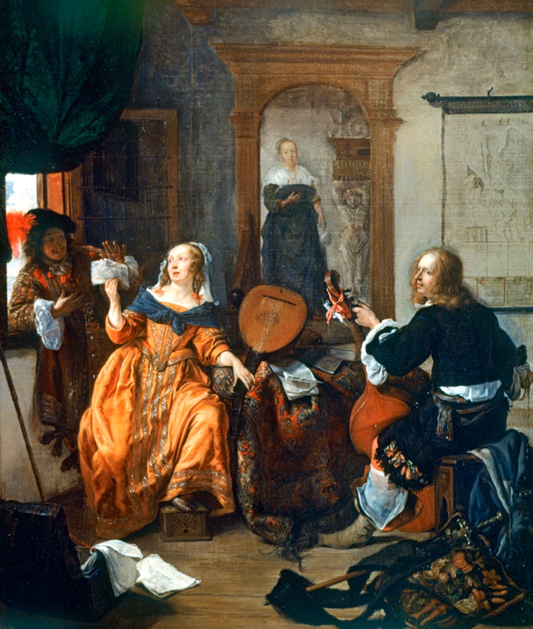 Una festa musicale, 1659 da Gabriel Metsu