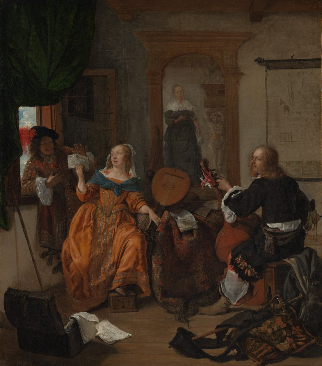 Una festa musicale, 1659 da Gabriel Metsu