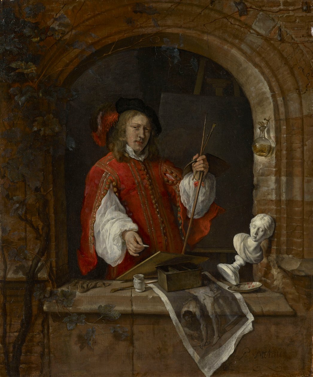 Un autoritratto da Gabriel Metsu