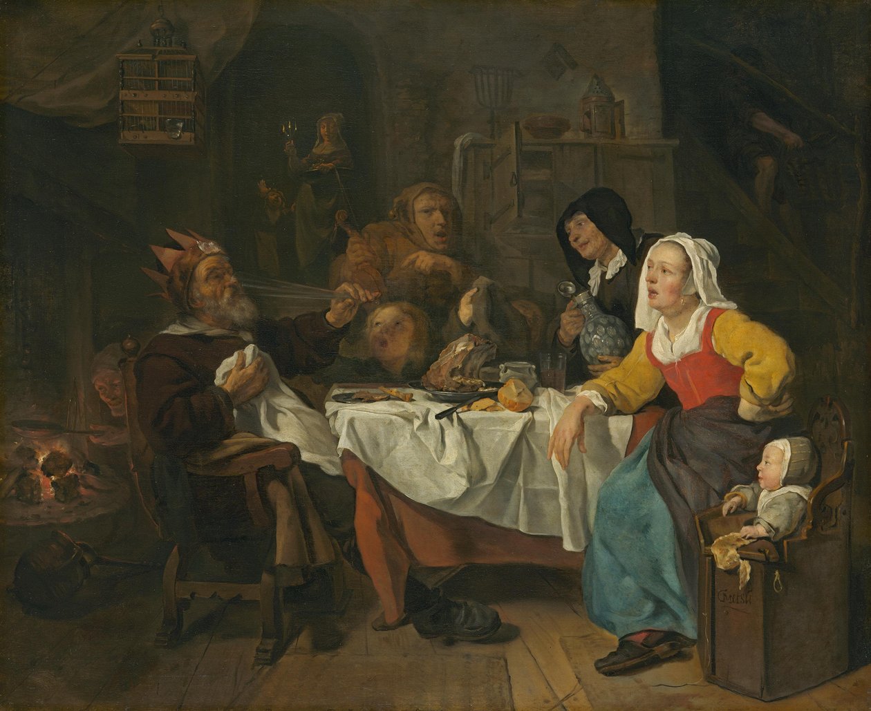 Il re beve da Gabriel Metsu