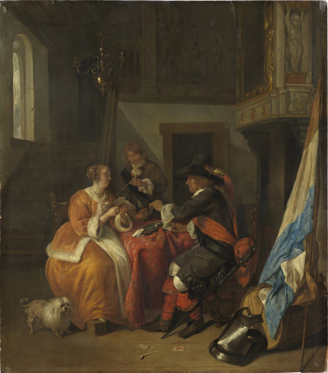 Un gioco di carte da Gabriel Metsu