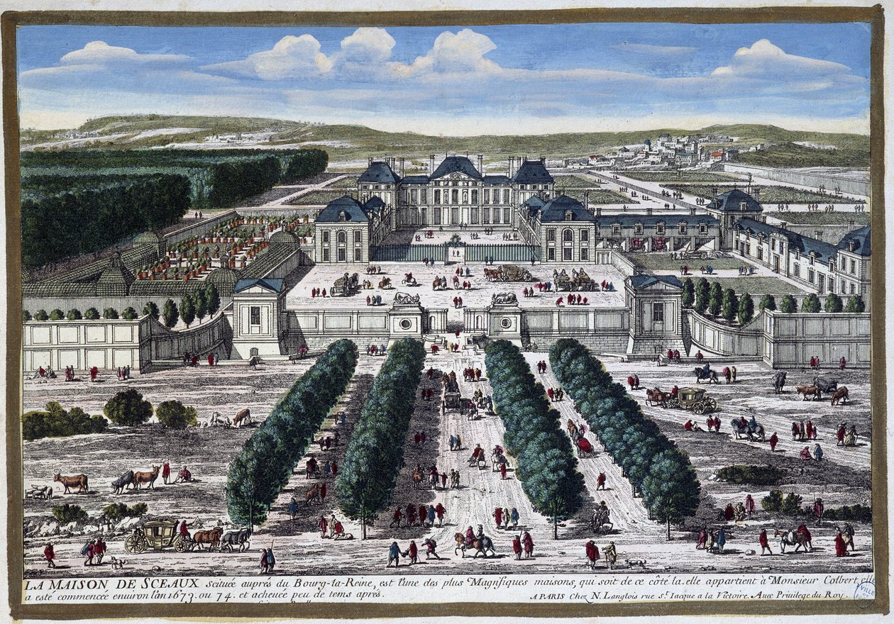 Château de Sceaux (giardini di Le ours) da Gabriel Perelle