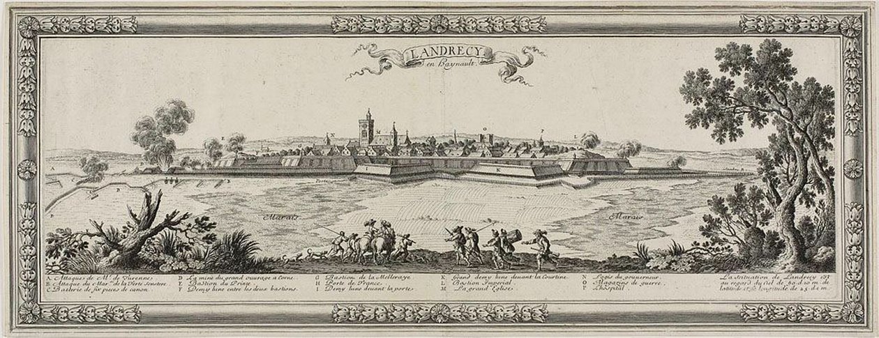 Landrecy en Heynault, 1631 da Gabriel Perelle