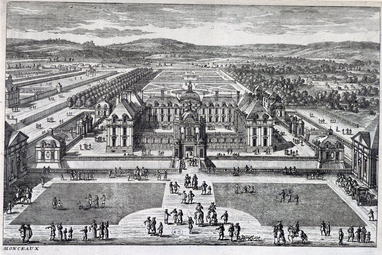 Parc Monceau: vista generale di Perelle, fine XVII secolo da Gabriel Perelle