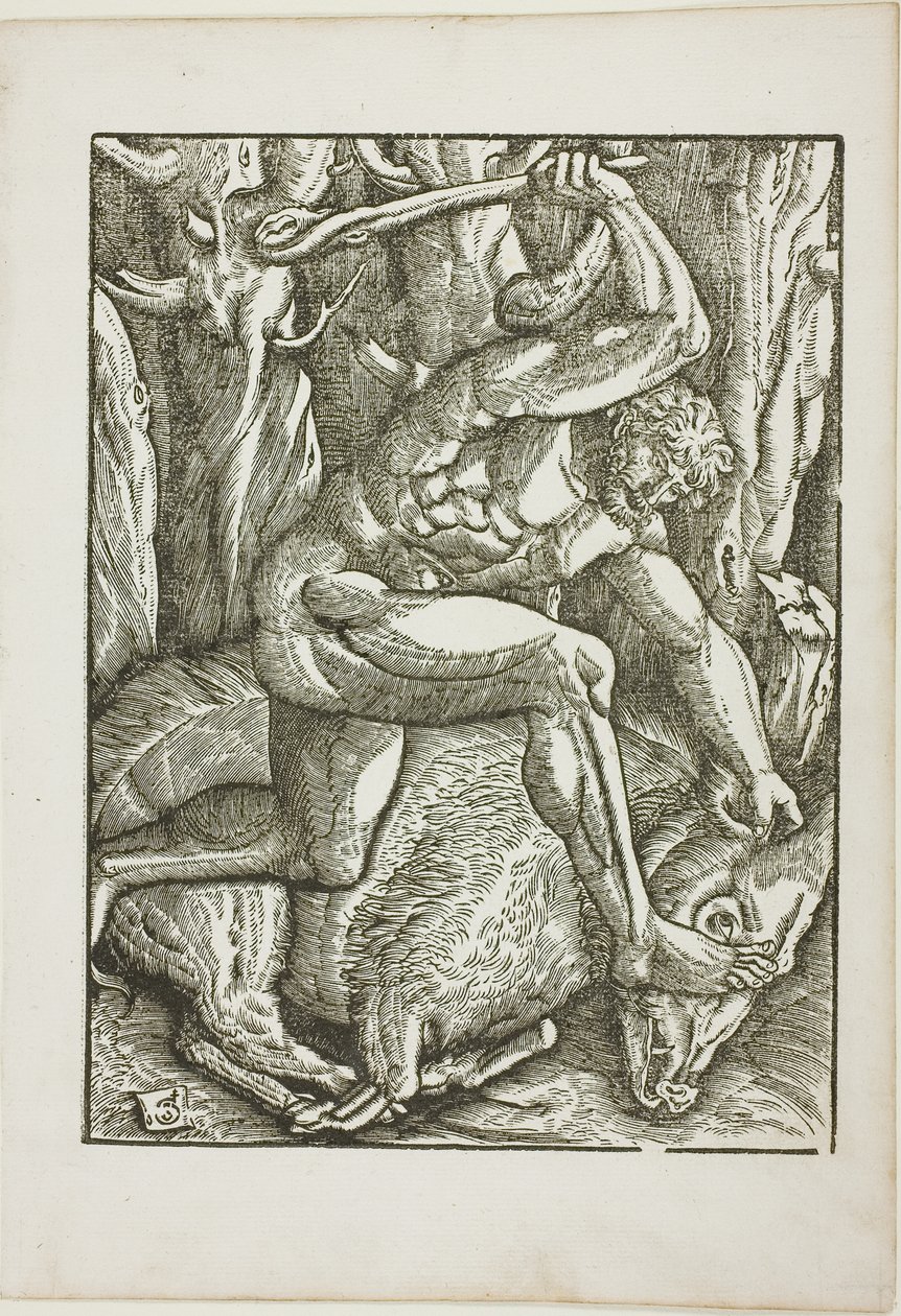 Le fatiche di Ercole: Ercole doma il cinghiale di Erimanto da Gabriel Salmon