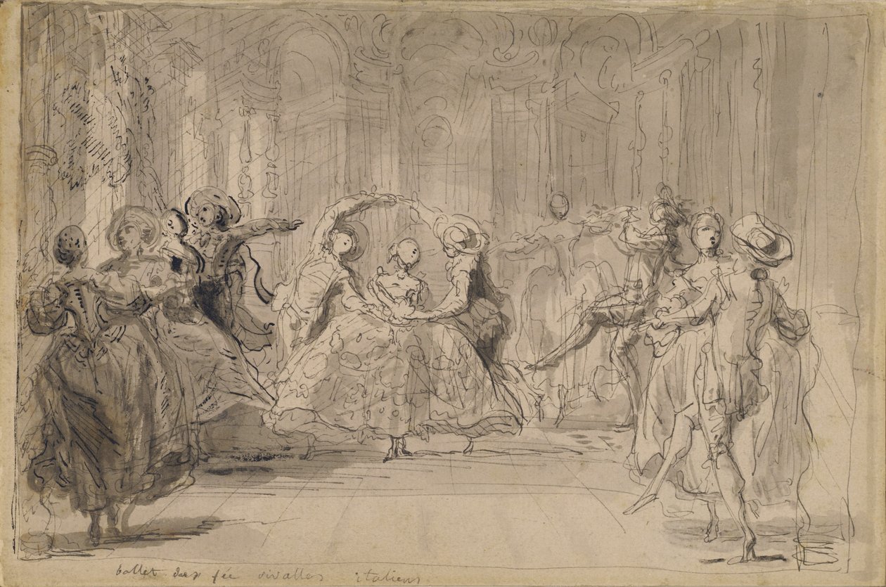 Balletto da Le fate rivali da Gabriel de Saint-Aubin
