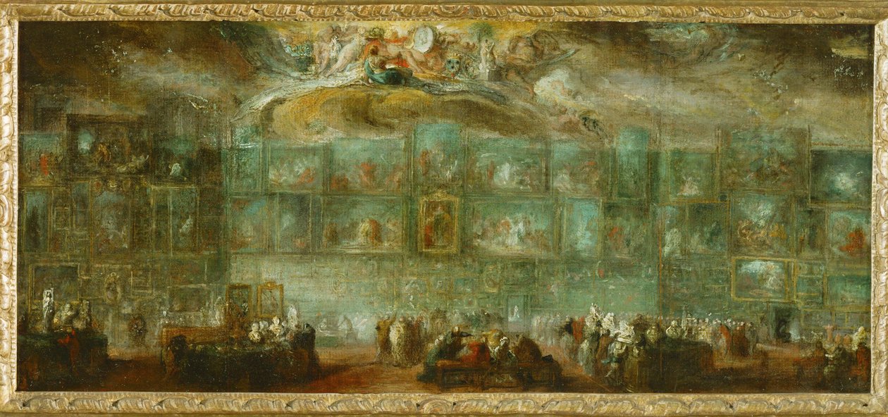 Vista del Louvre ... da Gabriel de Saint-Aubin