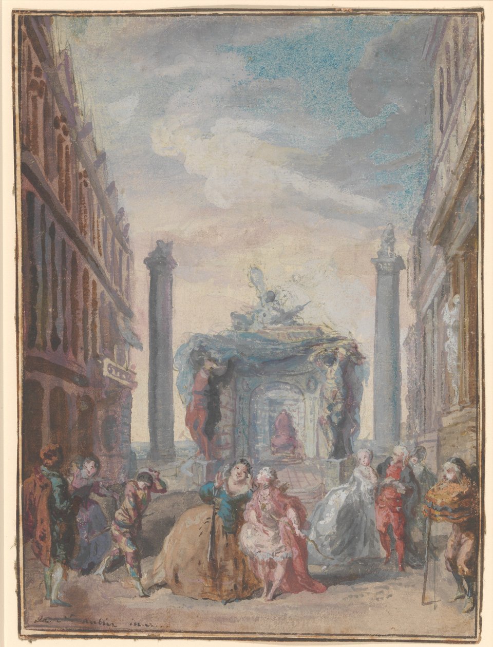 Les fêtes vénitiennes, dopo 1759 da Gabriel de Saint Aubin