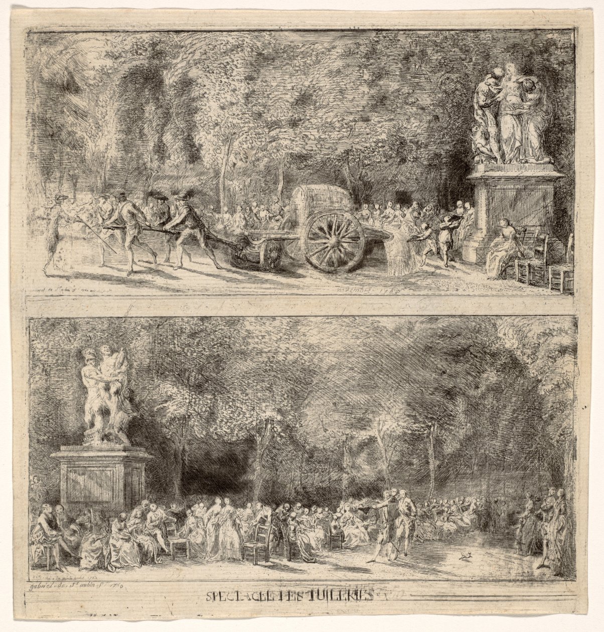 Scene dalle Tuileries: Le sedie e il carrello dell