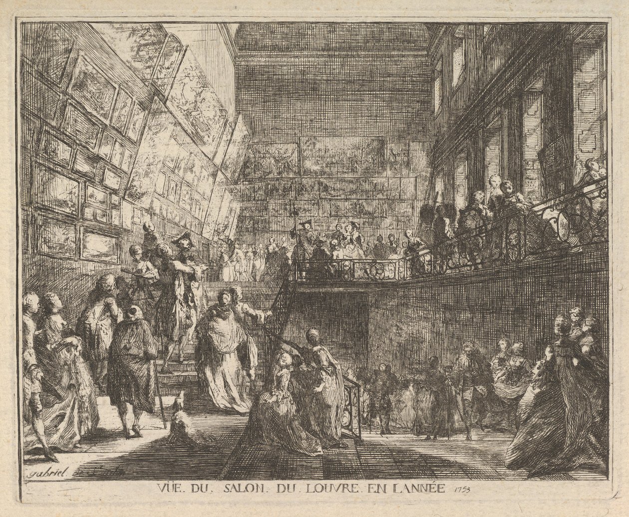 Veduta del Salone del Louvre nell