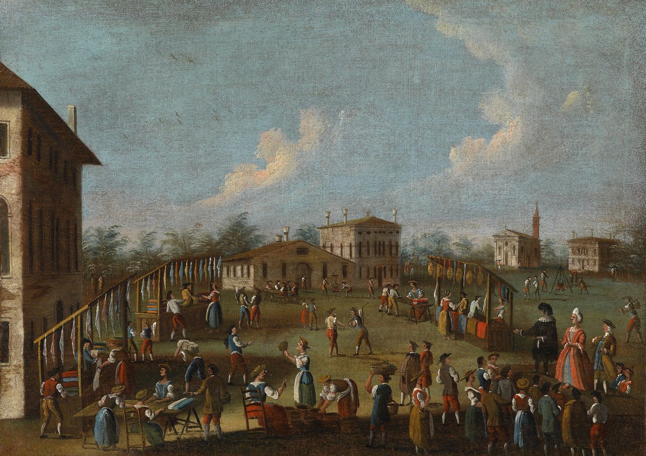 Scena di mercato rurale nel Veneto da Gabriele Bella