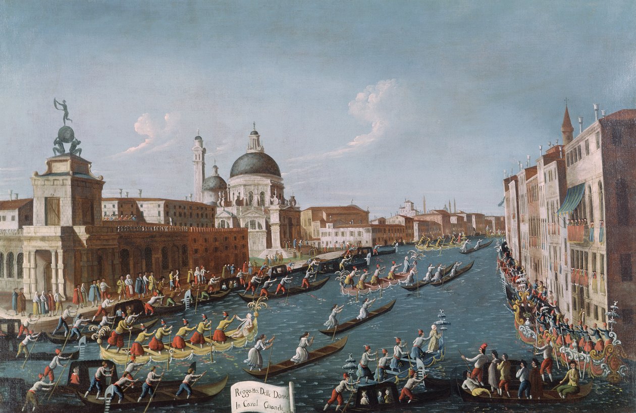 La Regata delle Donne sul Canal Grande, Venezia da Gabriele Bella