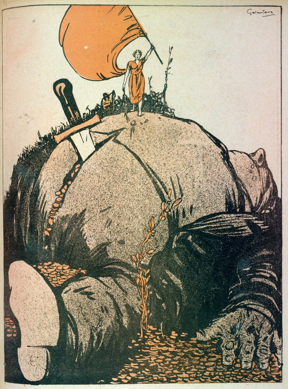 La Bestia (Capitalismo): È solo quando si uccide questa bestia che la Vera Verità Sociale viene alla luce, inciso dall