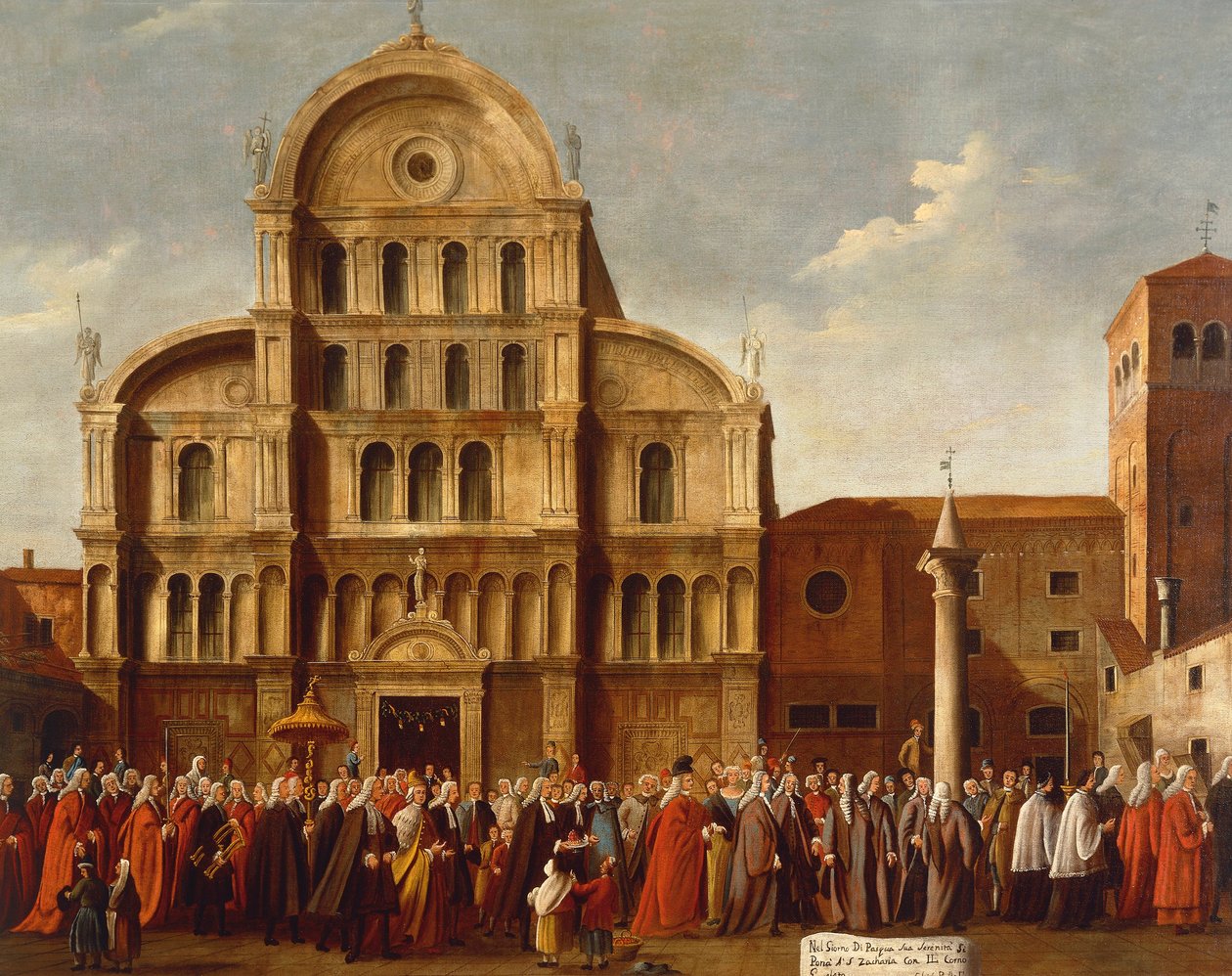 Italia, Veneto, Venezia, Doge di Venezia presso la Chiesa di San Zaccaria da Gabriele Bella