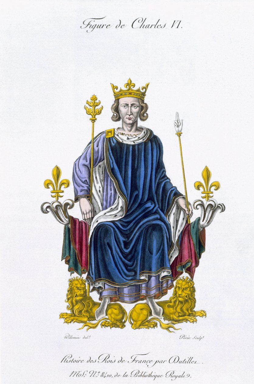 Figura di Carlo VI, inciso da Amedee Peree, da 