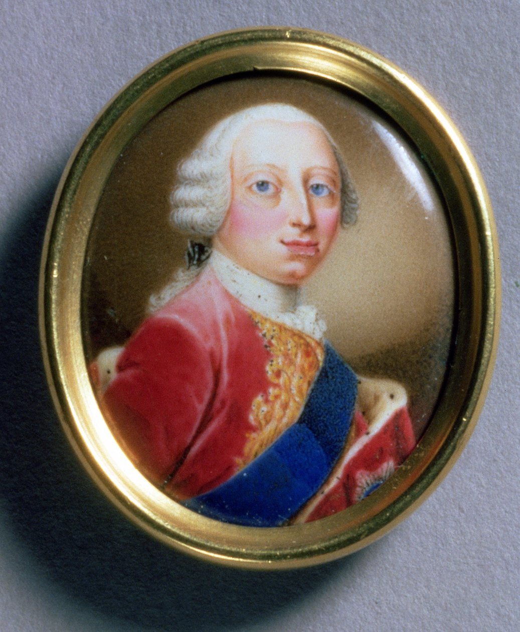 Ritratto in miniatura di Frederick Louis, Principe di Galles, 1755 da Gaetano Manini