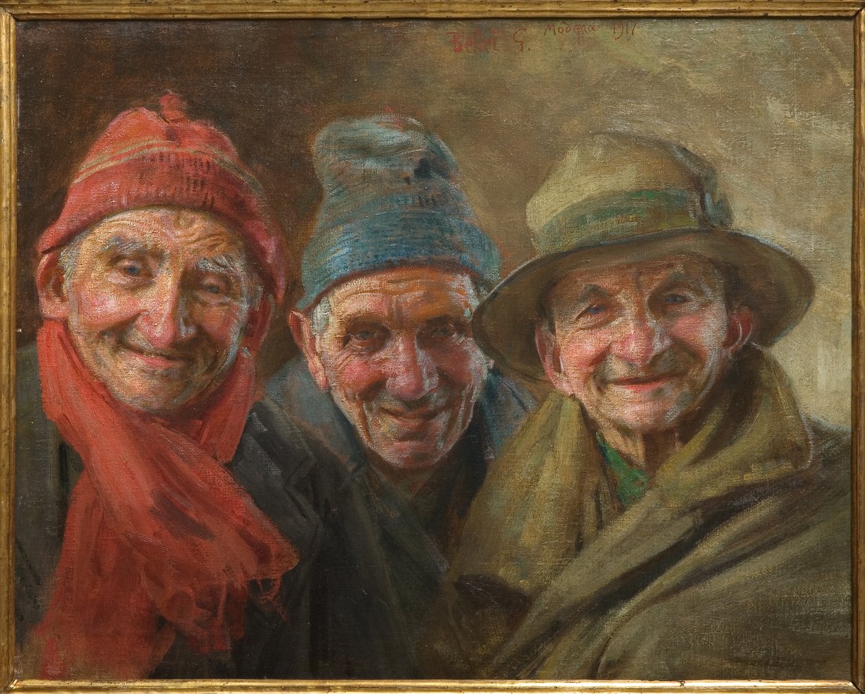 Tre amici 1917 da Gaetano Bellei