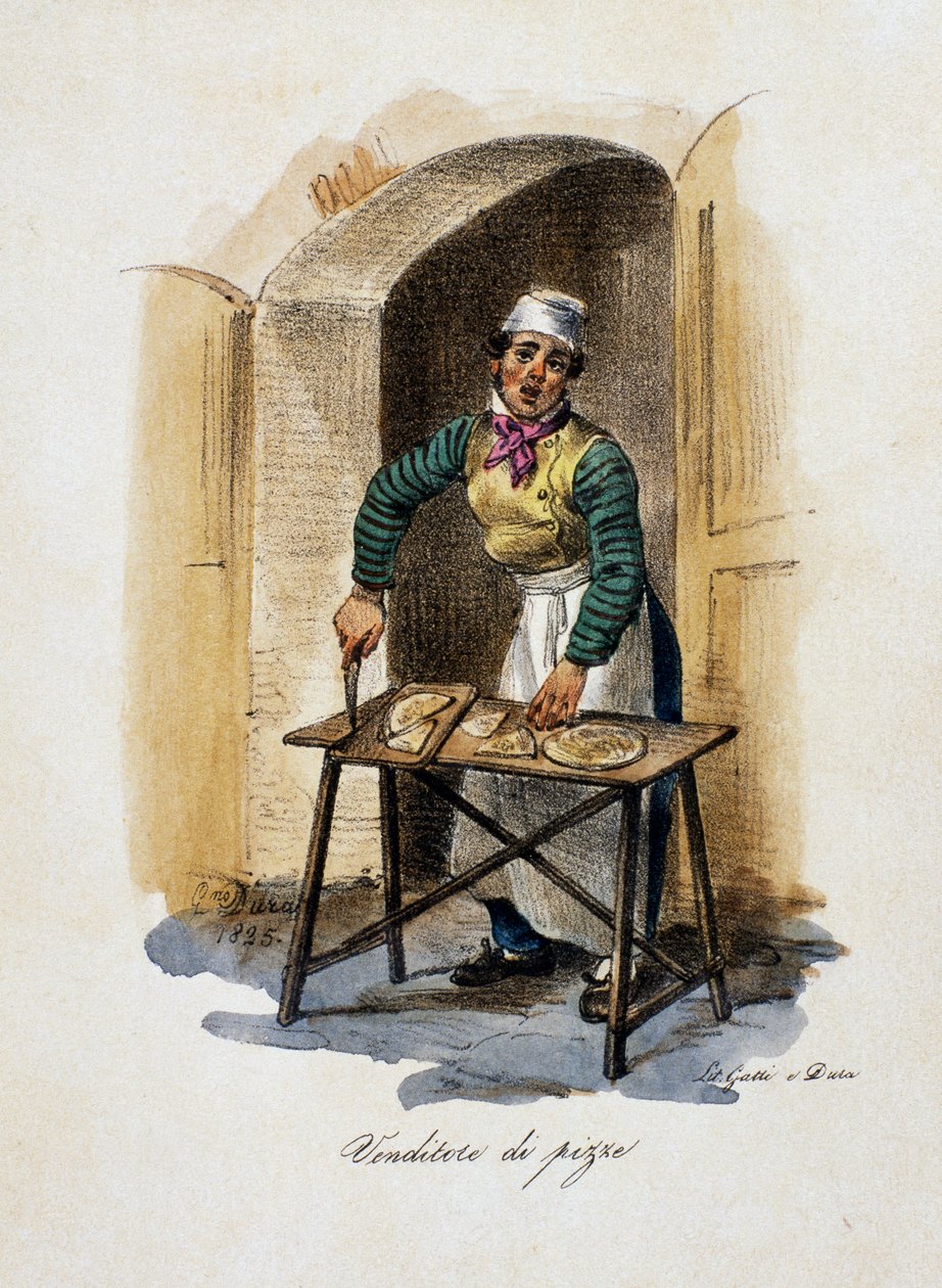 Venditore di pizza da Gaetano Dura